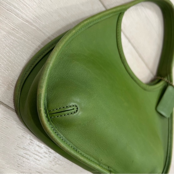 Vintage Coach Mini Ergo Satchel Handbag in Leaf Green | Style 9027 - Picture 6 of 11